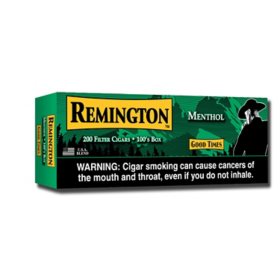 Remington Large Filtered Cigars, Menthol 20 ct., 10 pk.