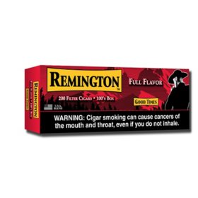 Remington Large Filtered Cigars, Full Flavor Box 20 ct., 10 pk.