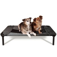 Lucky Dog Elevated Pet Bed, Gray (Choose Your Size)