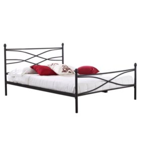 Helena Black Decorative Metal Platform Slat Bed Sam S Club