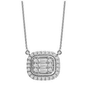 0.30 CT T.W. Diamond Fashion Necklace in 14K White Gold