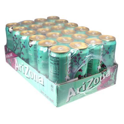 AriZona Green Tea with Ginseng and Honey - Big Can, 22 Fl Oz (Pack of 24)