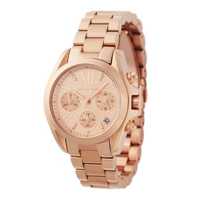 Michael kors rose outlet gold watch roman numerals