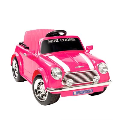 pink mini cooper toy car