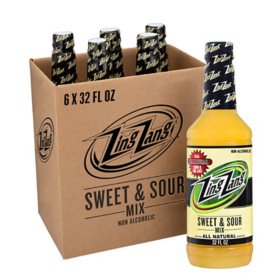 Zing Zang Sweet and Sour Mix 32 fl. oz. bottle, 6 pk.