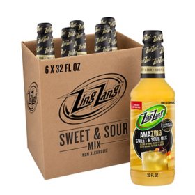 Zing Zang Sweet and Sour Mix 32 fl. oz. bottle, 6 pk.