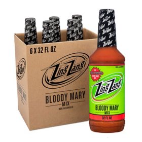 Zing Zang Non-Alcoholic Bloody Mary Mix, 32 fl. oz. bottle, 6 pk.