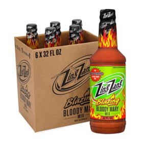 Zing Zang Blazing Bloody Mary Mix 32 fl. oz. bottle, 6 pk.