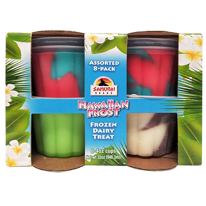 Samurai Hawaiian Frost Frozen Dairy Treat, Variety Pack 8 pk.