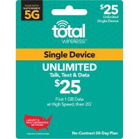 Total Wireless $25 Plan (1GB at High Speeds†*)(Email Delivery)