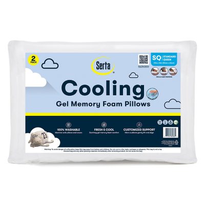 Serta Gel Memory Foam Cluster Pillows (2 pack)   Sam's Club