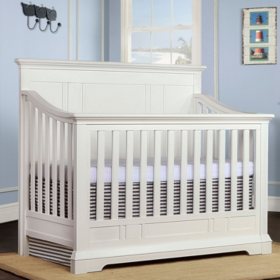 Evolur Parker 5-in-1 Convertible Crib, White