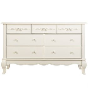 Evolur Aurora 7-Drawer Double Dresser, Choose Color