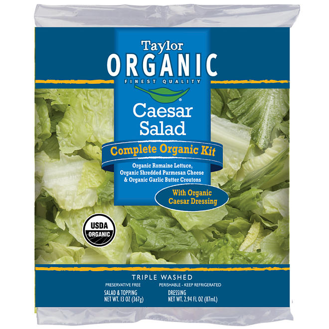 Taylor Farms Organic Caesar Salad Kit 