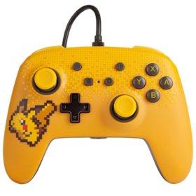 PowerA Enhanced Wired Controller: Pixel Pikachu for Nintendo Switch