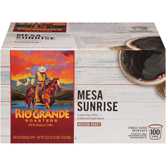 Rio Grande Roasters Mesa Sunrise (100 single-serve cups)