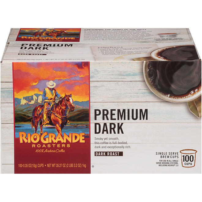Rio Grande Roasters Premium Dark (100 single-serve cups)