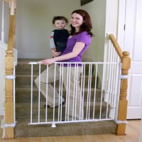 Regalo Top of Stairs Extra Tall Baby Gate, Adjustable 34" -55"