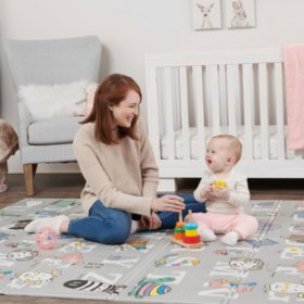 Infantino Soft Foam Puzzle Mat with Pop-Out Shapes, (0-36 Months