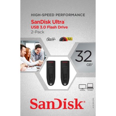SanDisk Ultra USB  32GB, 2-Pack - Sam's Club
