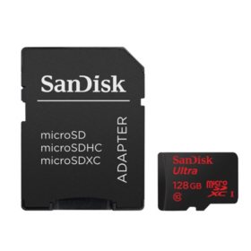 Sandisk Ultra 128gb Microsdxc Uhs I Card With Adapter Sam S Club