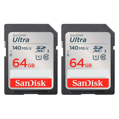 take anchor Decimal SanDisk 64GB Ultra SDXC UHS-1 Memory Card 2-Pack - 120MB/s, C10, U1, Full  HD, SD Card - Sam's Club