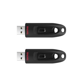 SanDisk 64GB Ultra USB 3.0 Flash Drive 2-Pack