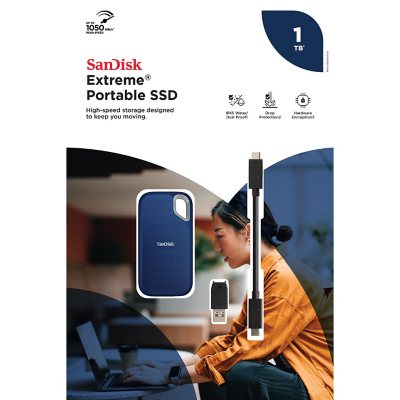 SanDisk Extreme Portable SSD, 1TB - Sam's Club