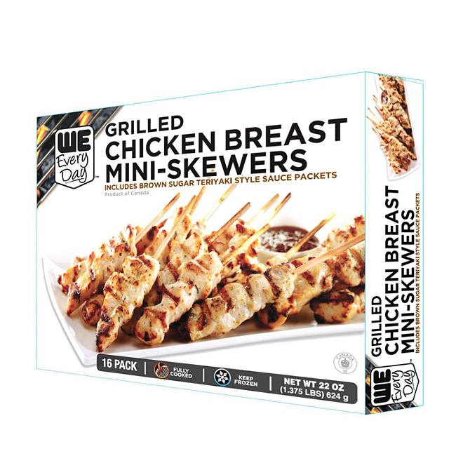 Grilled Chicken Breast Mini-Skewers (16 ct.)