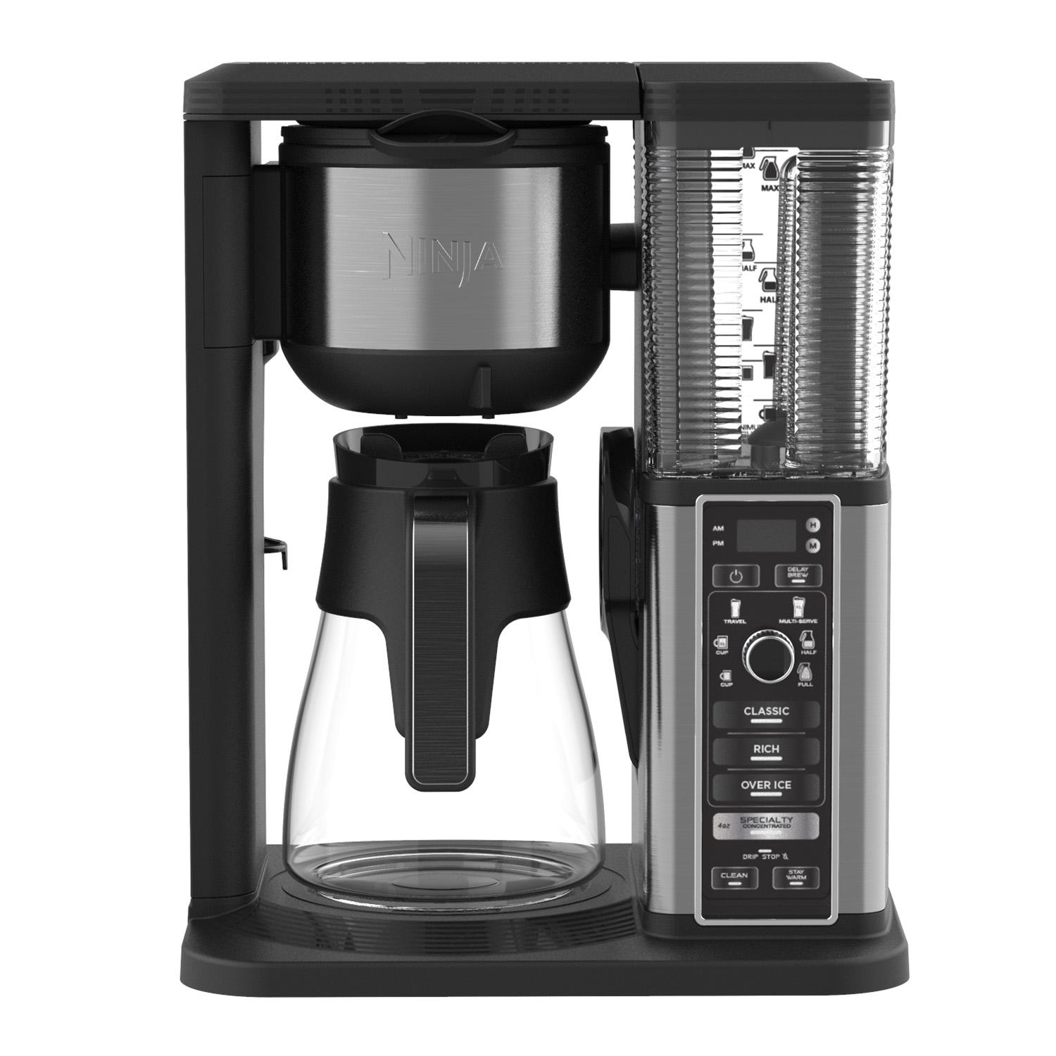Ninja Specialty Coffee Maker with Fold-Away Frother and Glass Carafe