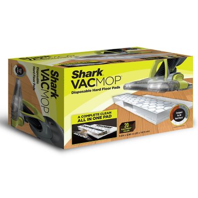 Shark VACMOP Disposable Hard Floor Vacuum and Mop Pad Refills, 20 Ct