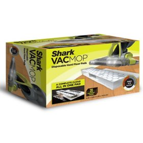 Shark VACMOP Disposable Hard Floor Vacuum and Mop Pad Refills, 20 Ct.