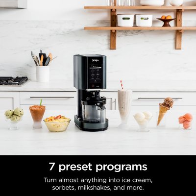 Ninja CREAMi, Ice Cream, Milkshake, Sorbet, and Lite Ice Cream Maker, 7  One-Touch Programs - Sam's Club