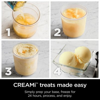 Ninja CREAMi, Ice Cream Maker, 7 One-Touch Programs Cloud Silver NC301 -  Best Buy