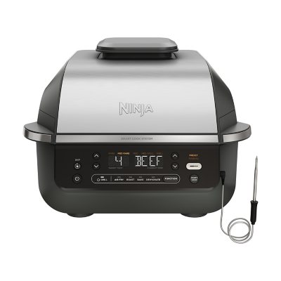 Ninja (EG351A) Foodi Smart 5-in-1 Indoor Grill & Air Fryer with Built in Thermometer