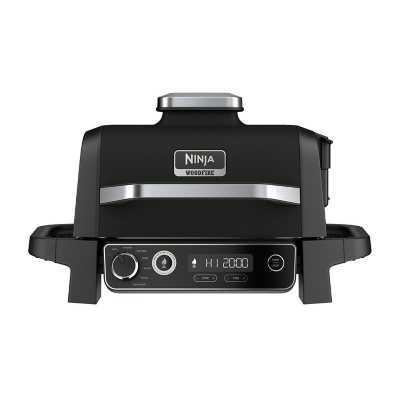 Ninja OG701A 7-in-1 Woodfire Outdoor Master Grill, BBQ Smoker, and Outdoor Air Fryer with Woodfire Technology