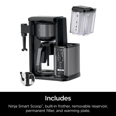  Ninja Specialty Fold-Away Frother (CM407) Coffee Maker, Single  Serve to 10 Cup (50 oz.) : Everything Else