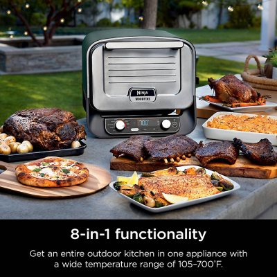 Ninja Woodfire 8-in-1 Outdoor Pizza Oven, 700°F High-Heat Roaster, BBQ Smoker with Woodfire Technology, Includes Cover & Pizza Peel, Electric - Sam's Club Ninja Woodfire 8-in-1 Outdoor Pizza Oven, 700°F High-Heat Roaster, BBQ Smoker with Woodfire Technology, Includes Cover & Pizza Peel, Electric - Sam's Club