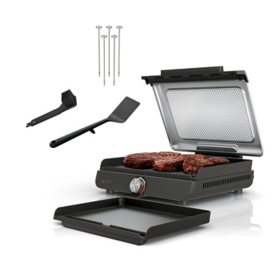 Ninja Sizzle Smokeless Indoor Grill & Griddle, Includes Grilling Accessories		