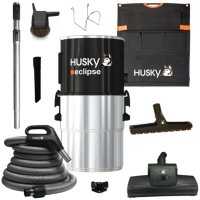 Husky Eclipse 63 dB Central Vacuum with Hose and Attachments
