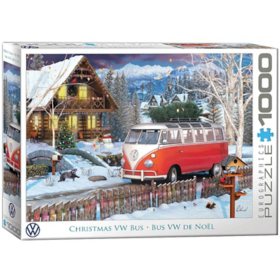 VW Christmas Bus Puzzle, 1000 Piece