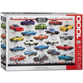 American Muscle Car Evolution Puzzle, 1000 Piece