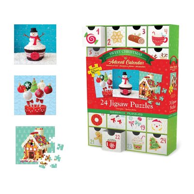 Advent Calendar Christmas Sweets, 24 Wonderful Puzzles / 50 Pieces,  Eurographics