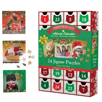 Christmas Cats Advent Puzzle Calendar Sam's Club