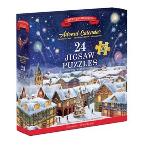 Christmas Memories Advent Calendar Puzzle, 50 Pieces 24 Count