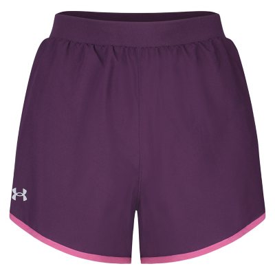 Under Armour Womens Running Fly by Shorts - Purple - Size L - Women