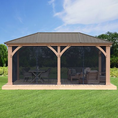 Yardistry 12' x 20' Meridian Gazebo Mesh Kit