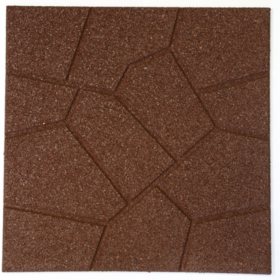 18 X 18 Rubber Reversible Brickface Paver Red Sam S Club