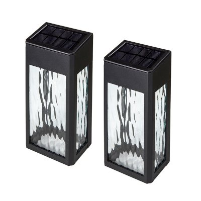 Classy Caps Black Aluminum Lancaster Deck & Wall Light - 2 Pack