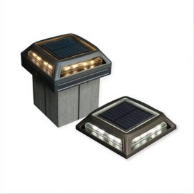 Classy Caps 4" x 4" Muskoka Black Aluminum Solar Post/Path/Dock Light